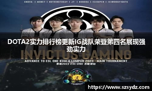 DOTA2实力排行榜更新IG战队荣登第四名展现强劲实力