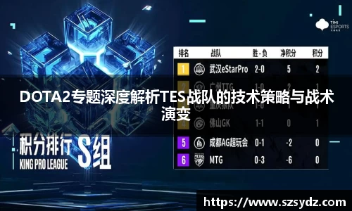 DOTA2专题深度解析TES战队的技术策略与战术演变