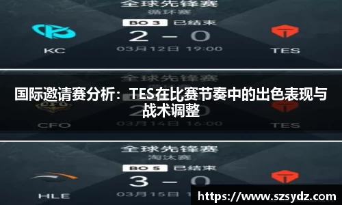 国际邀请赛分析：TES在比赛节奏中的出色表现与战术调整
